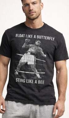 Muhammed Ali Float Like A Butterfly Sting Like A Bee T-Shirt Men's medium